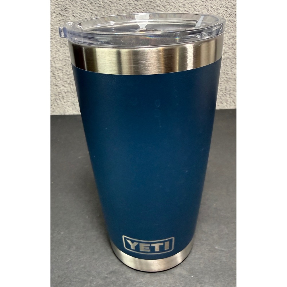 YETI Rambler Tumbler 20oz Navy Blue Insulated MagSlider Lid